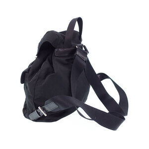 Prada Black Backpack Tessuto Pocket Rucksack Two Daybag
